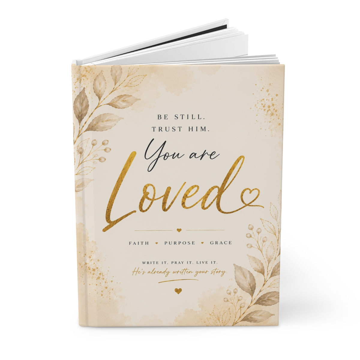 You Are Loved hardcover Christian journal for prayer, devotion, and daily reflection.