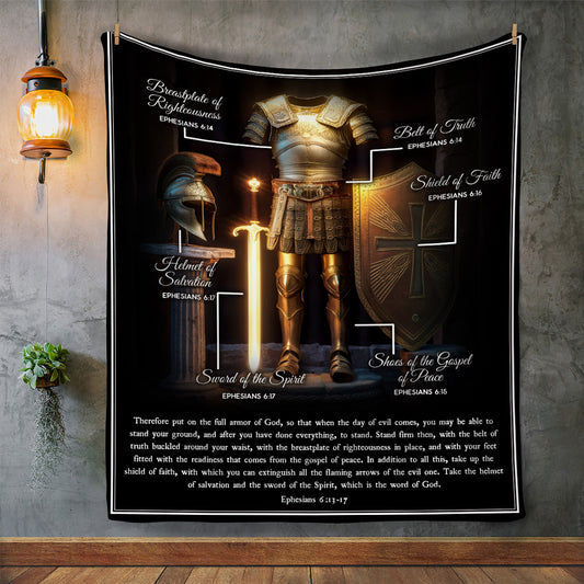 Armor of God Fleece Blanket